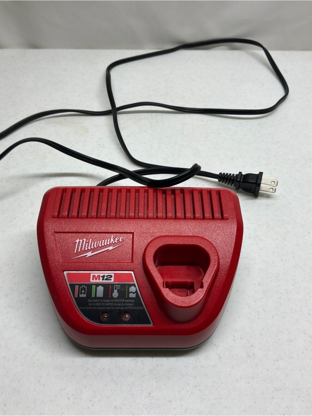 Milwaukee M12 Battery Charger - Red Like New